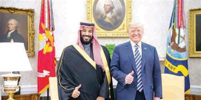 ولي العهد لترامب: مباحثاتنا ستسهم في تعميق العلاقات السعودية الأمريكية 