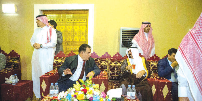  جانب من الاحتفائية بالوفد العراقي