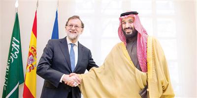 ولي العهد استعرض مع رئيس الوزراء الإسباني الشراكة الثنائية 