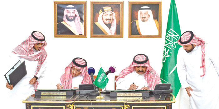  جانب من توقيع مذكرة التفاهم