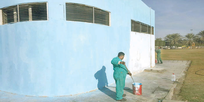  طلاء جدران المرافق العامة