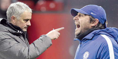 المشاحنات بين مورينيو وكونتي تضيف نكهة مثيرة لنهائي كأس الاتحاد الإنجليزي 