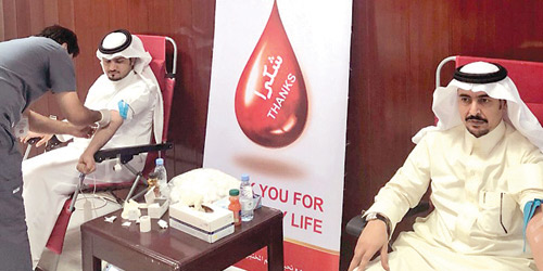  أثناء التبرع بالدم