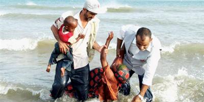 غرق 46 مهاجراً في خليج عدن قبل بلوغهم اليمن 