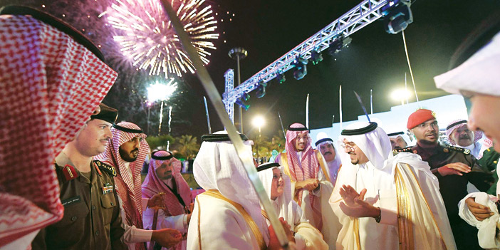  أمير منطقة القصيم خلال حضوره حفل أهالي المنطقة بمناسبة عيد الفطر المبارك