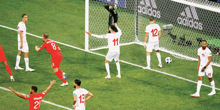  فرحة إنجليزية بالفوز على تونس