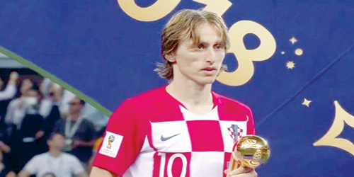  لوكا مودريتش حصل على جائزة أفضل لاعب في كأس العالم