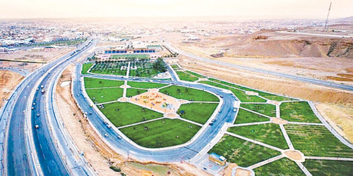  منتزة الزيتون كما يبدو من الأعلى