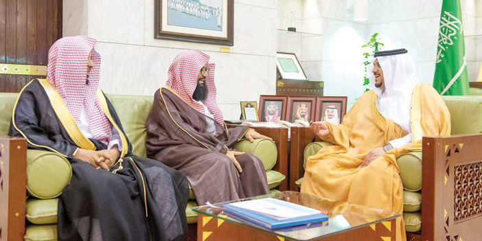  سموه خلال الاستقبال