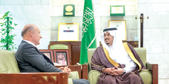  الأمير محمد بن عبد الرحمن يستقبل سفير ألمانيا