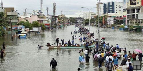 ارتفاع حصيلة قتلى فيضانات ولاية كيرالا الهندية إلى 164 