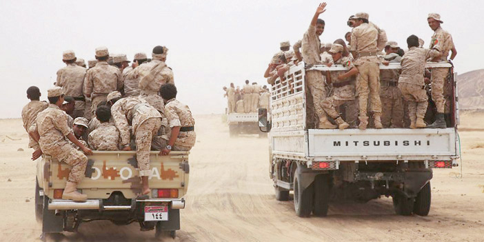  قوات الجيش اليمني تتنقل في عدد من المواقع المستعادة من الحوثي