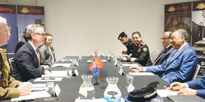 العايش بحث مع وزير الدفاع الأسترالي تطوير العلاقات الثنائية 