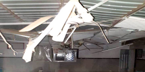 سقوط مقذوف حوثي على مسجد ومنزل بإحدى قرى ظهران الجنوب 