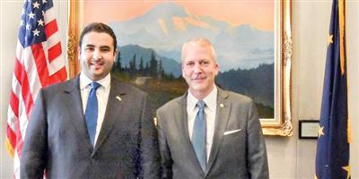 الأمير خالد بن سلمان بحث مع عضو الكونغرس الأمريكي سوليفان التطورات الإقليمية والعالمية 
