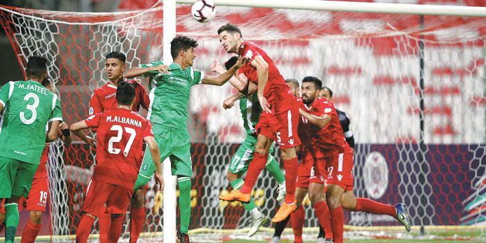  الأهلي كسب المحرق في الذهاب بهدفين