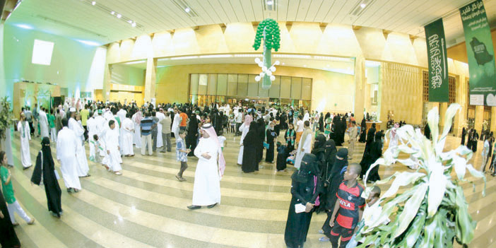  جانب من الفعاليات المقامة في المتحف الوطني بالرياض