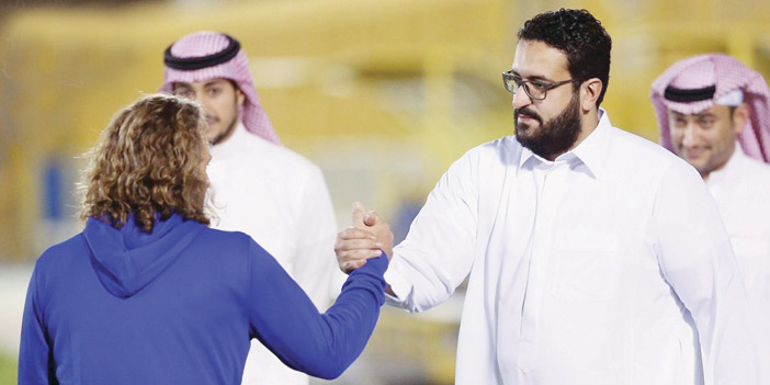  الرئيس السويلم  في تدريب النصر