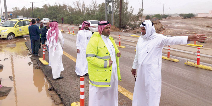 جراء الأمطار والسيول على مناطق المملكة 