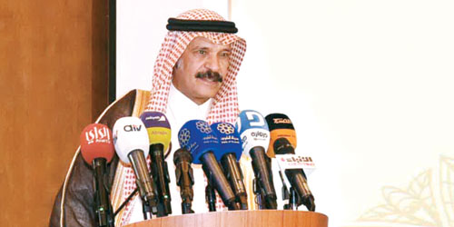  خالد المالك يلقي كلمة رئيس اتحاد الصحافة الخليجية