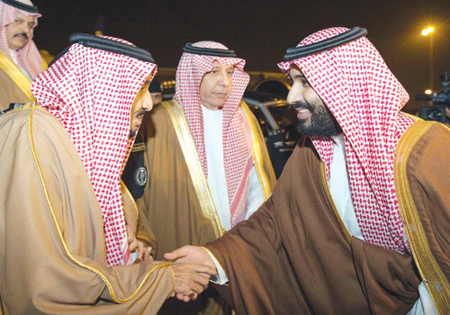  خادم الحرمين لدى وصوله إلى منطقة حائل