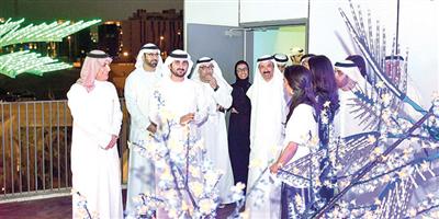 الشيخ مكتوم بن محمد يدشن مركز فن جميل المعلم الإبداعي المشترك في دبي بحضور فادي جميل 