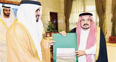 أمير منطقة الرياض يستقبل رئيس دائرة نقل أبوظبي وسفير ألمانيا 