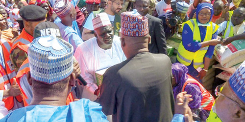 الأيادي السعودية تصل للنازحين في نيجيريا 