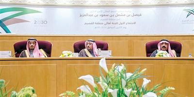 الأمير فيصل بن مشعل يرأس الاجتماع الأول للجنة أهالي منطقة القصيم 