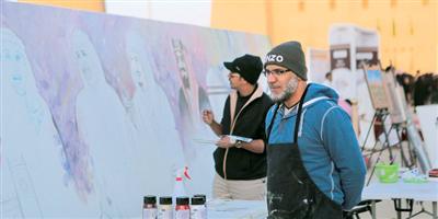 جدارية «وفاء وولاء» و40 لوحة فنية يقدمها فنانو القصيم 