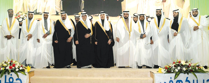 تبوك تزف 160 شاباً وفتاة في حفل الزواج الجماعي 