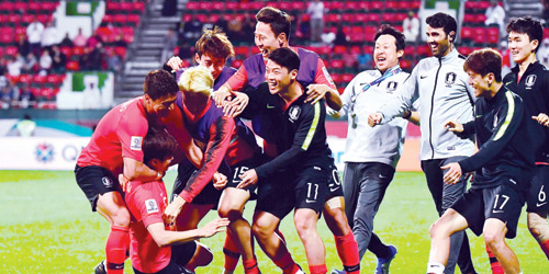   فرحة كوريا بالتأهل