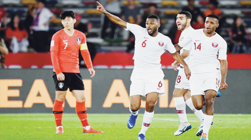  سون في لقطة بعد خسارة منتخب بلاده أمام قطر