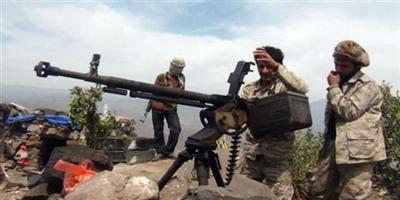 الجيش اليمني يستهدف مواقع المليشيات الحوثية في جبهة حمك بالضالع 