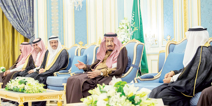  لقطات من استقبال خادم الحرمين الشريفين لكبار المسؤولين في الجهات الرقابية ومكافحة الفساد