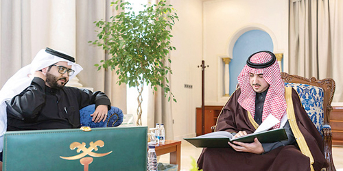 أمير منطقة الجوف يستقبل أمين مجلس الشباب واللجان الفرعية والنسائية 