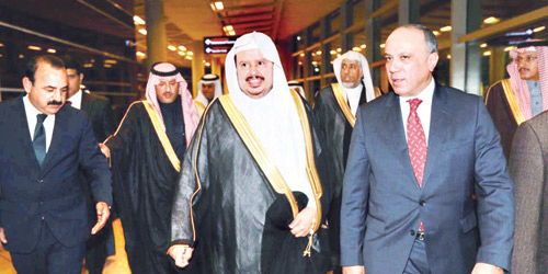  آل الشيخ خلال مشاركته في الاجتماع