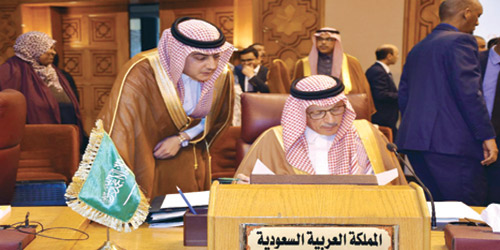 المملكة تؤكد لوزاري الجامعة العربية دعمها لفلسطين واليمن 