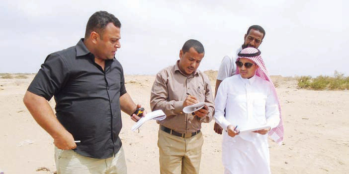  فريق البرنامج السعودي للتنمية في زياراتهم الميدانية