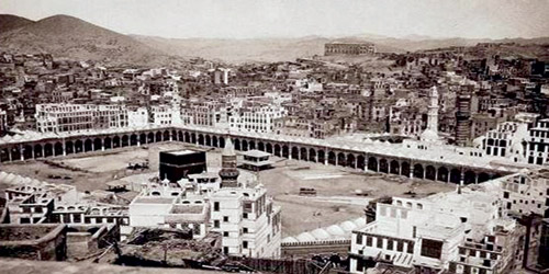  مشهد للمسجد الحرام، 1881. محمد صادق باي (1822-1902)