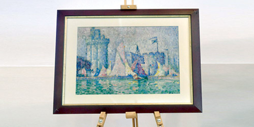 لوحة «ميناء دي لا روتشيل» تعود لعام 1915م 