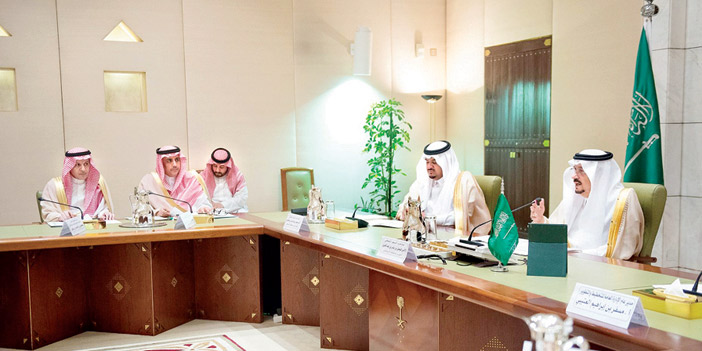  أمير منطقة الرياض يرأس الاجتماع الأول لمحافظي المنطقة