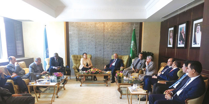 السفير المعلمي يقيم حفل معايدة للوفود العربية والإسلامية لدى الأمم المتحدة 