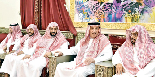  جانب من تعزية أمير جازان في وفاة الشيخ المدخلي