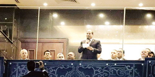  الرئيس المصري يلقي كلمته في الافتتاح