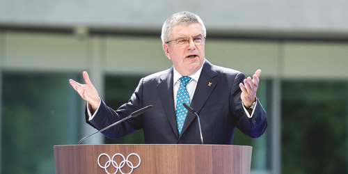  رئيس اللجنة الدولية الألماني توماس باخ