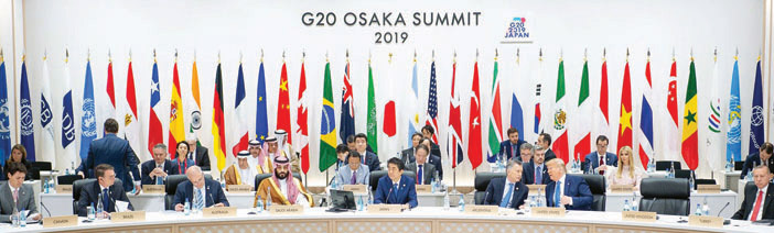 شارك قادة دول العشرين في جلسة «التغيُّر المناخي والطاقة والبيئة» 
