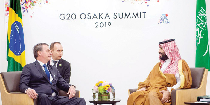 ولي العهد يلتقي الرئيس البرازيلي 