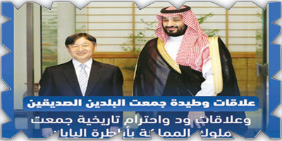 ولي العهد: لقاءاتنا عزّزت التعاون في إطار الرؤية السعودية - اليابانية 2030 
