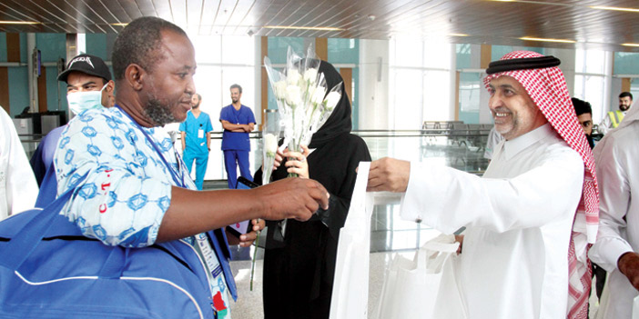  خلال استقبال ضيوف بيت الله الحرام